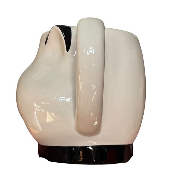 Vintage Dept 56 Pets Dog Mug Ceramic 3 Dimensional White Black Puppy Coffee READ - Picture 5 of 16